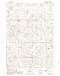 Patsy Draw Wyoming Historical topographic map, 1:24000 scale, 7.5 X 7.5 Minute, Year 1984