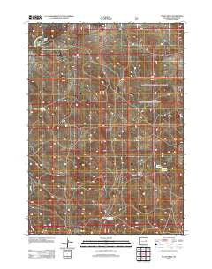 Patsy Draw Wyoming Historical topographic map, 1:24000 scale, 7.5 X 7.5 Minute, Year 2012