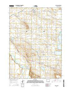 Pavillion Wyoming Current topographic map, 1:24000 scale, 7.5 X 7.5 Minute, Year 2015