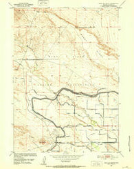 Pavillion Butte Wyoming Historical topographic map, 1:24000 scale, 7.5 X 7.5 Minute, Year 1950