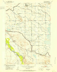 Pavillion Wyoming Historical topographic map, 1:24000 scale, 7.5 X 7.5 Minute, Year 1950