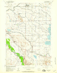 Pavillion Wyoming Historical topographic map, 1:24000 scale, 7.5 X 7.5 Minute, Year 1958