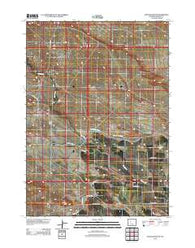 Pavillion Butte Wyoming Historical topographic map, 1:24000 scale, 7.5 X 7.5 Minute, Year 2012