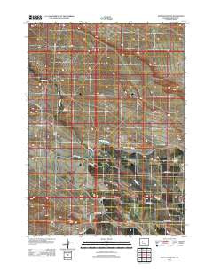 Pavillion Butte Wyoming Historical topographic map, 1:24000 scale, 7.5 X 7.5 Minute, Year 2012