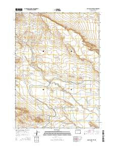 Pavillion Butte Wyoming Current topographic map, 1:24000 scale, 7.5 X 7.5 Minute, Year 2015