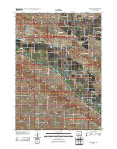 Pavillion SE Wyoming Historical topographic map, 1:24000 scale, 7.5 X 7.5 Minute, Year 2012