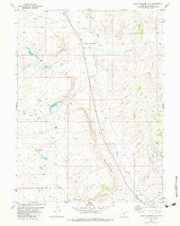 Peach Orchard Flat Wyoming Historical topographic map, 1:24000 scale, 7.5 X 7.5 Minute, Year 1982