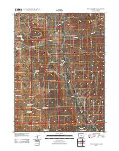 Peach Orchard Flat Wyoming Historical topographic map, 1:24000 scale, 7.5 X 7.5 Minute, Year 2012