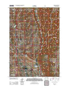 Pedro Wyoming Historical topographic map, 1:24000 scale, 7.5 X 7.5 Minute, Year 2012