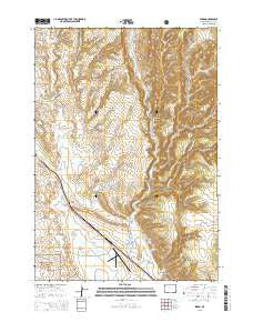 Pedro Wyoming Current topographic map, 1:24000 scale, 7.5 X 7.5 Minute, Year 2015