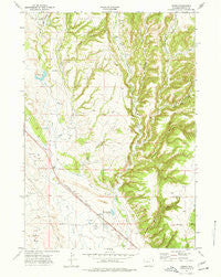 Pedro Wyoming Historical topographic map, 1:24000 scale, 7.5 X 7.5 Minute, Year 1972