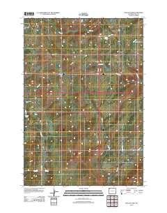 Pelican Cone Wyoming Historical topographic map, 1:24000 scale, 7.5 X 7.5 Minute, Year 2012