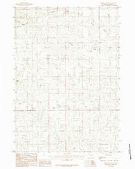Persson Draw Wyoming Historical topographic map, 1:24000 scale, 7.5 X 7.5 Minute, Year 1984