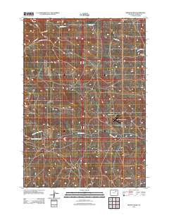 Persson Draw Wyoming Historical topographic map, 1:24000 scale, 7.5 X 7.5 Minute, Year 2012