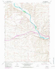 Peru Wyoming Historical topographic map, 1:24000 scale, 7.5 X 7.5 Minute, Year 1961