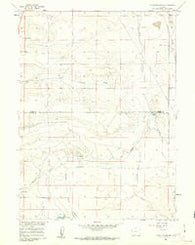 Petsch Reservoir Wyoming Historical topographic map, 1:24000 scale, 7.5 X 7.5 Minute, Year 1960