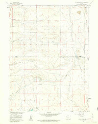 Petsch Reservoir Wyoming Historical topographic map, 1:24000 scale, 7.5 X 7.5 Minute, Year 1960