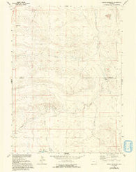 Petsch Reservoir Wyoming Historical topographic map, 1:24000 scale, 7.5 X 7.5 Minute, Year 1960