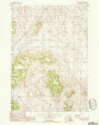 Pfeiffer Hill Wyoming Historical topographic map, 1:24000 scale, 7.5 X 7.5 Minute, Year 1984
