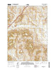 Pfeiffer Hill Wyoming Current topographic map, 1:24000 scale, 7.5 X 7.5 Minute, Year 2015