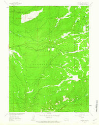 Phantom Lake Wyoming Historical topographic map, 1:24000 scale, 7.5 X 7.5 Minute, Year 1961