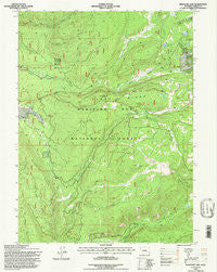Phantom Lake Wyoming Historical topographic map, 1:24000 scale, 7.5 X 7.5 Minute, Year 1992