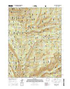 Phantom Lake Wyoming Current topographic map, 1:24000 scale, 7.5 X 7.5 Minute, Year 2015