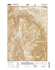 Phelps Mountain Wyoming Current topographic map, 1:24000 scale, 7.5 X 7.5 Minute, Year 2015
