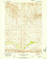 Picard Ranch Wyoming Historical topographic map, 1:24000 scale, 7.5 X 7.5 Minute, Year 1952