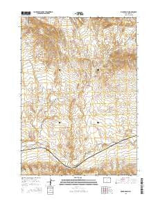 Picard Ranch Wyoming Current topographic map, 1:24000 scale, 7.5 X 7.5 Minute, Year 2015