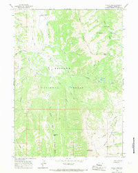 Pickle Pass Wyoming Historical topographic map, 1:24000 scale, 7.5 X 7.5 Minute, Year 1965