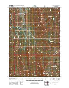 Pickle Pass Wyoming Historical topographic map, 1:24000 scale, 7.5 X 7.5 Minute, Year 2012