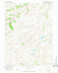 Piedmont Reservoir Wyoming Historical topographic map, 1:24000 scale, 7.5 X 7.5 Minute, Year 1965