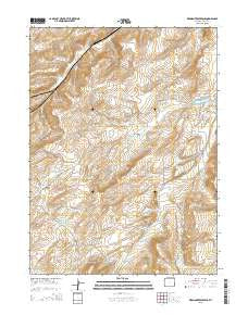 Piedmont Reservoir Wyoming Current topographic map, 1:24000 scale, 7.5 X 7.5 Minute, Year 2015