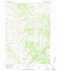 Pierce Draw Wyoming Historical topographic map, 1:24000 scale, 7.5 X 7.5 Minute, Year 1967