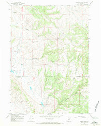Pierce Draw Wyoming Historical topographic map, 1:24000 scale, 7.5 X 7.5 Minute, Year 1967