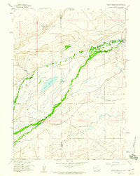 Pierce Reservoir Wyoming Historical topographic map, 1:24000 scale, 7.5 X 7.5 Minute, Year 1958