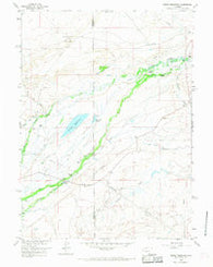 Pierce Reservoir Wyoming Historical topographic map, 1:24000 scale, 7.5 X 7.5 Minute, Year 1958