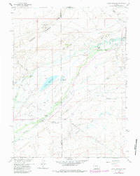 Pierce Reservoir Wyoming Historical topographic map, 1:24000 scale, 7.5 X 7.5 Minute, Year 1958