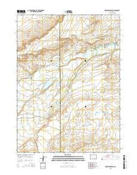 Pierce Reservoir Wyoming Current topographic map, 1:24000 scale, 7.5 X 7.5 Minute, Year 2015
