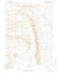Pilot Butte Wyoming Historical topographic map, 1:24000 scale, 7.5 X 7.5 Minute, Year 1961