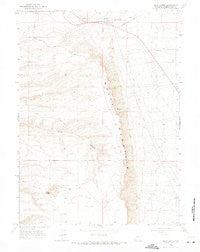 Pilot Butte Wyoming Historical topographic map, 1:24000 scale, 7.5 X 7.5 Minute, Year 1961
