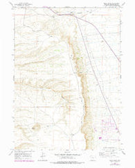 Pilot Butte Wyoming Historical topographic map, 1:24000 scale, 7.5 X 7.5 Minute, Year 1961