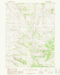 Pilot Hill Wyoming Historical topographic map, 1:24000 scale, 7.5 X 7.5 Minute, Year 1987