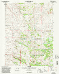 Pilot Hill Wyoming Historical topographic map, 1:24000 scale, 7.5 X 7.5 Minute, Year 1992