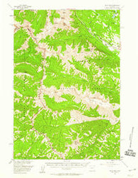 Pilot Peak Wyoming Historical topographic map, 1:62500 scale, 15 X 15 Minute, Year 1956