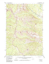 Pilot Peak Wyoming Historical topographic map, 1:62500 scale, 15 X 15 Minute, Year 1956