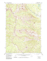 Pilot Peak Wyoming Historical topographic map, 1:62500 scale, 15 X 15 Minute, Year 1956