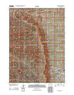 Pilot Butte Wyoming Historical topographic map, 1:24000 scale, 7.5 X 7.5 Minute, Year 2012