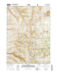 Pilot Hill Wyoming Current topographic map, 1:24000 scale, 7.5 X 7.5 Minute, Year 2015